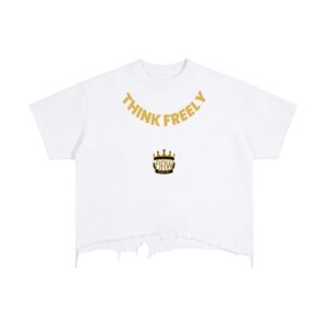 Vintage Wash Boxy Distressed Hem T-Shirt