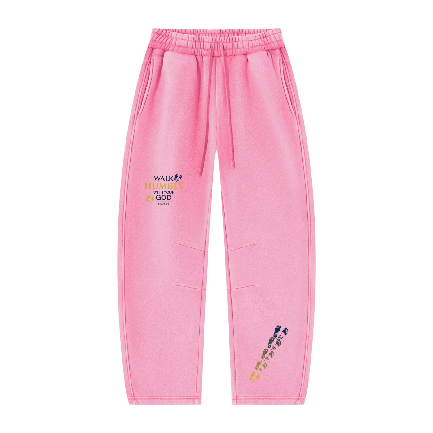 WALK HUMBLY – MICAH 6:8 VINTAGE WASH BARREL LEG FLEECE SWEATPANTS - Image 11