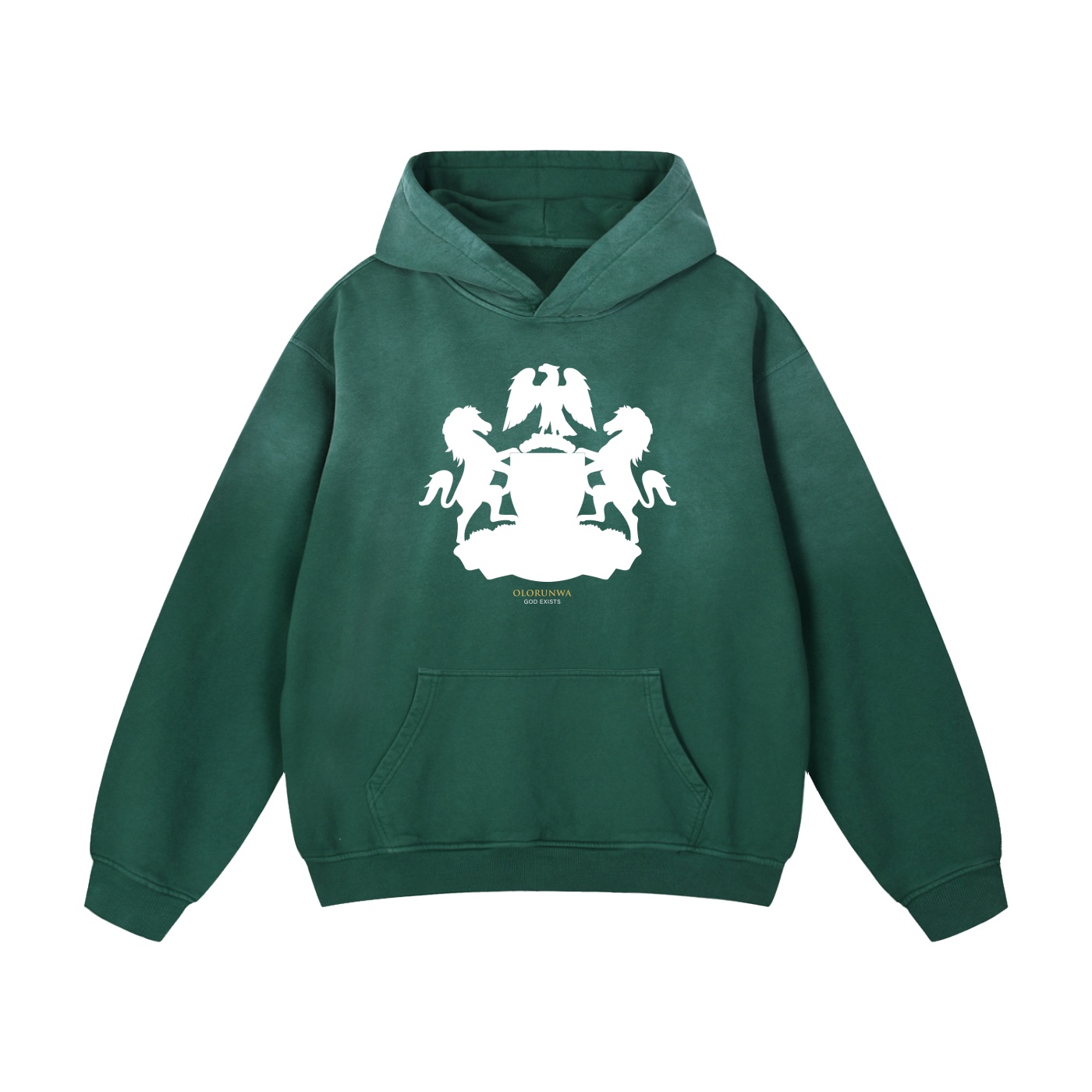 OLORUNWA NIGERIA HERITAGE SUNFADE OVERSIZED HOODIE