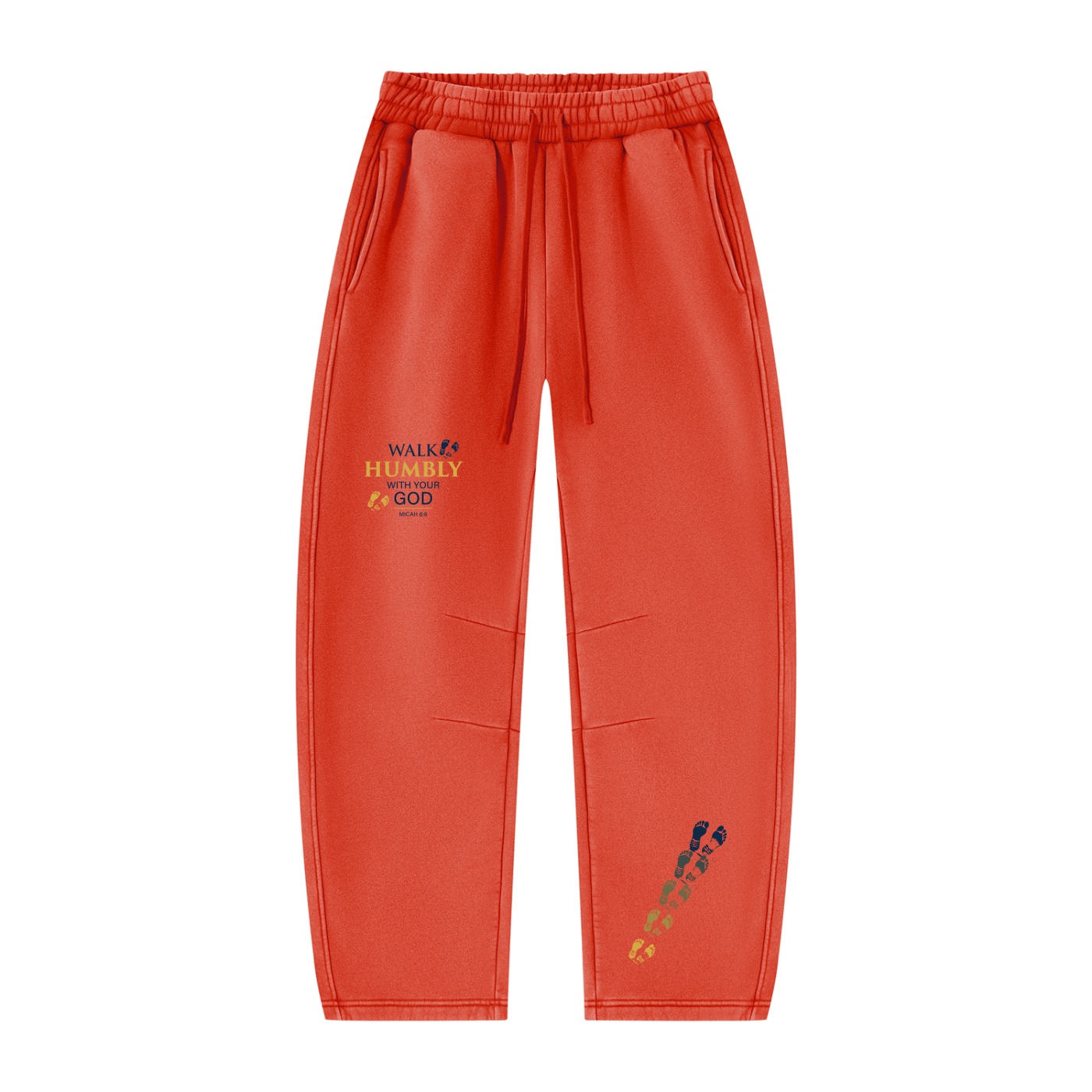 WALK HUMBLY – MICAH 6:8 VINTAGE WASH BARREL LEG FLEECE SWEATPANTS - Image 9