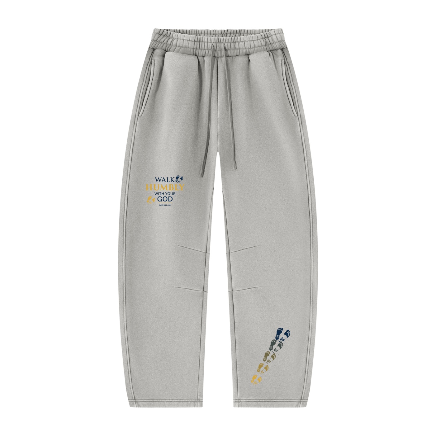 WALK HUMBLY – MICAH 6:8 VINTAGE WASH BARREL LEG FLEECE SWEATPANTS - Image 3